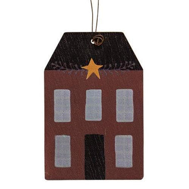3 Set Wooden Primitive House Ornaments - The Fox Decor